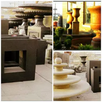 Statues, Fountains and Pottery